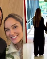 前巴西国脚卢西奥烧伤后首次露面，已能下地行走